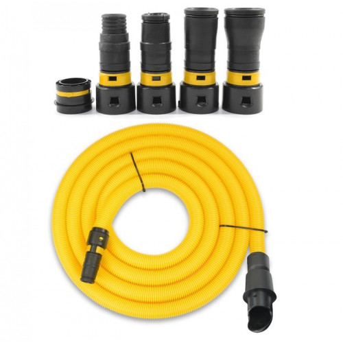 HOSE - 5m Yellow HiViz  for V-TUF StacVac with 4pcs Power Tool Adaptor Kit (with Air Flow Control)  - VTM416