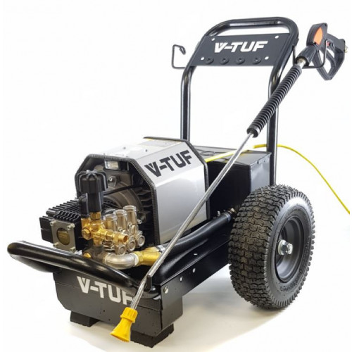 V-TUF 240TW - 240v Compact, Industrial, Mobile Electric Pressure Washer with WATER TANK - 1450psi, 100Bar, 12L/min (TOTAL STOP)