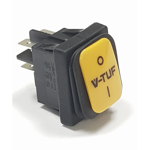 SWITCH - VRS SEALED & YELLOW V-TUF 'VRS' TYPE 10AMP - fits RAPIDS, MIDI, Mighty, MAXI, VACW&D, RAPID - VTVS7422Y