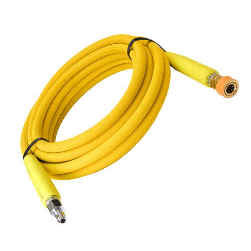 10m 2w 3/8 YELLOW V-TUF HOSE MSQ MALE X MSQ FEMALE &  Cuffs - VTY23810UVYY-HD