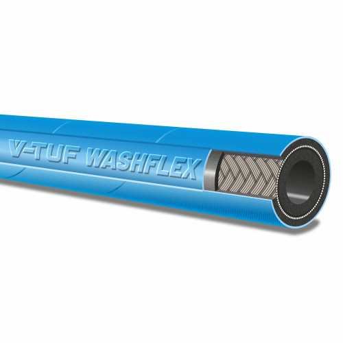 1 WIRE, 3/8" 155°C  V-TUF BLUE JETWASH  HOSE (Thick Walled) - DN10 (Per metre)