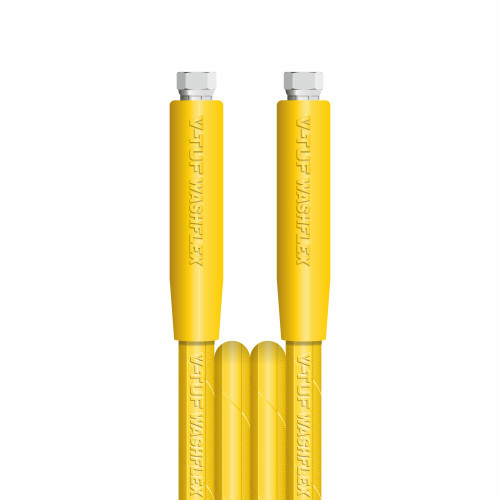 35m 2w 3/8 YELLOW V-TUF HOSE 3/8F x 3/8F Cuffs