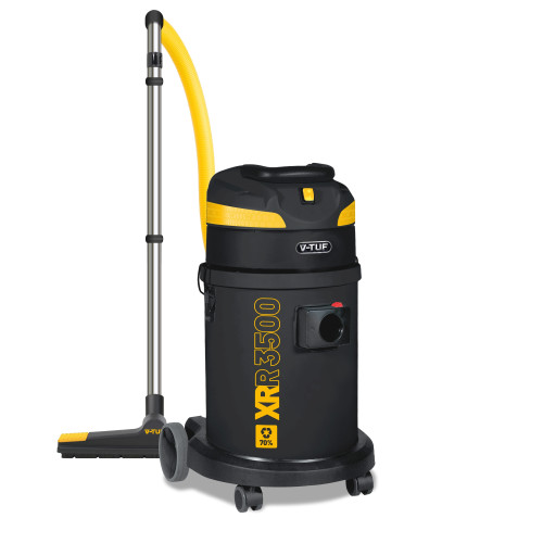 V-TUF XRR3500 110V 35L 1000W High Performance Wet & Dry Industrial Vacuum Cleaner - Made from 70% Recycled Plastic