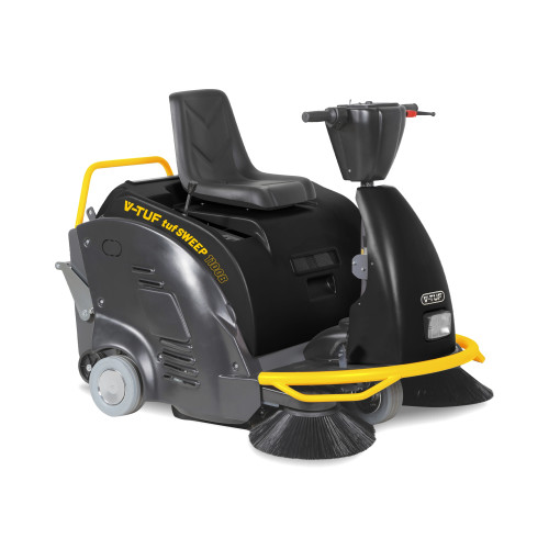 V-TUF tufSWEEP 1100mm Battery Ride-On Floor Vacuum Sweeper