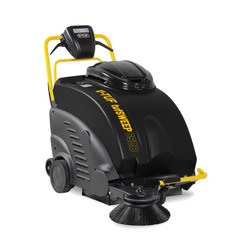 V-TUF tufSWEEP 650mm Battery Walk Behind Floor Vacuum Sweeper - Dust Free & Traction