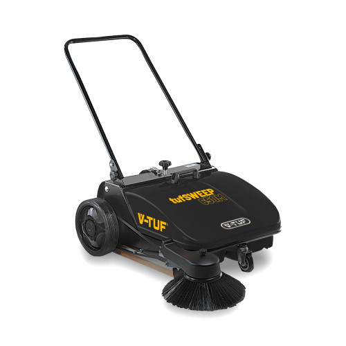 V-TUF tufSWEEP 650mm Manual Floor Sweeper - Low Noise & Dust