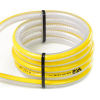 HOSE - V-TUF YELLOW STRIPE  CLEAR BRAIDED 30m 1/4" Ø LOW PRESSURE (COIL) - A0.3014