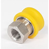SSQ F COUPLING x1/4F (STAINLESS) YELLOW - B14.9180SS