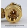 2.1 Fixed Chemical Injector -  INLET: 3/8F x OUTLET: 3/8M