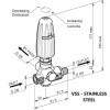 UNLOADER 1 STAINLESS 3/8F Ports with Handwheel - C0.081VSS