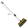 V-TUF tufBRUSH900 SOFT BRISTLE CAR WASH BRUSH BLACK WITH RUBBER EDGING WITH TELESCOPIC POLE EXTENDS UPTO 2.7M