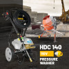 V-TUF HDC140 - 110v Professional Cold Electric Site Pressure Washer - 1750psi, 100Bar, 8L/min
