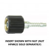 END K - 3/8" TAIL INSERT for use with knurled nut