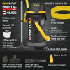 V-TUF MIGHTY XL HSV - 37L M-Class 110v Industrial Dust Extraction Wet & Dry Vacuum Cleaner  - Health & Safety Version