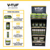 V-TUF Combat Wipes Retail Display Stand - AntiViral Wipes & Blasts Included