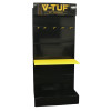 V-TUF Metal Display Rack With Light Box, 2 shelves and 10 x 8” PEG EURO HOOKS