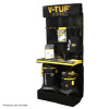 V-TUF Metal Display Rack With Light Box, 2 shelves and 10 x 8” PEG EURO HOOKS