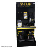V-TUF Metal Display Rack With Light Box, 2 shelves and 10 x 8” PEG EURO HOOKS