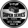 PUMP - V-TUF SUPER SERIES XHDM300SS 12L @ 200 BAR 1450 RPM 24mm MALE SHAFT - XHDM300SS