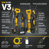 V-TUF V3-240 X2 2175psi 150Bar, 7.5L/min DIY Portable Electric Pressure Washer - Patio & Pro Car Wash Kit