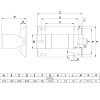 WALL SWIVEL BRACKET (STAINLESS) for 15M Retractable tufREEL - V5.4150