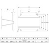 WALL SWIVEL BRACKET (STAINLESS) for 35M Retractable tufREEL - V5.4350
