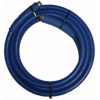 10m 1 WIRE, 3/8" 155°C  V-TUF BLUE JETWASH - 3/8"F x 3/8"F BSP & Grey Cuffs