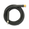 15m 1 WIRE, 3/8" 155°C  V-TUF BLACK JETWASH 10M  with DURAKLIX MSQ HD FEMALE COUPLER & STAINLESS STEEL MALE