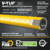 V-TUF 20m 2 WIRE, TOUGH COVER 3/8" 400BAR 120°C  V-TUF YELLOW JETWASH HOSE with DURAKLIX HEAVY DUTY MSQ COUPLINGS