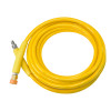 10m 2 WIRE, TOUGH COVER 3/8" 400BAR 120°C  V-TUF YELLOW V-TUF with DURAKLIX HEAVY DUTY MSQ COUPLINGS