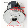 1250W 240v  MOTOR FOR VACW&D240, VACW&D240 37L & MIGHTY240 - VTVS7615