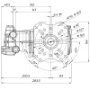 PUMP - V-TUF SUPER SERIES XHDH500SS 15L/MIN @ 300BAR 1" HOLLOW SHAFT - XHDH500SS